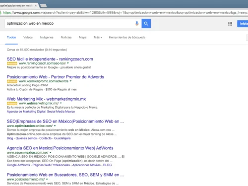 captura optimizacion web en mexico