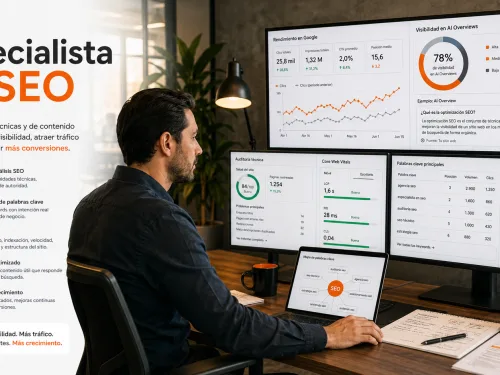 Especialista en SEO para mejorar tu posicionamiento orgánico y atraer clientes desde Google