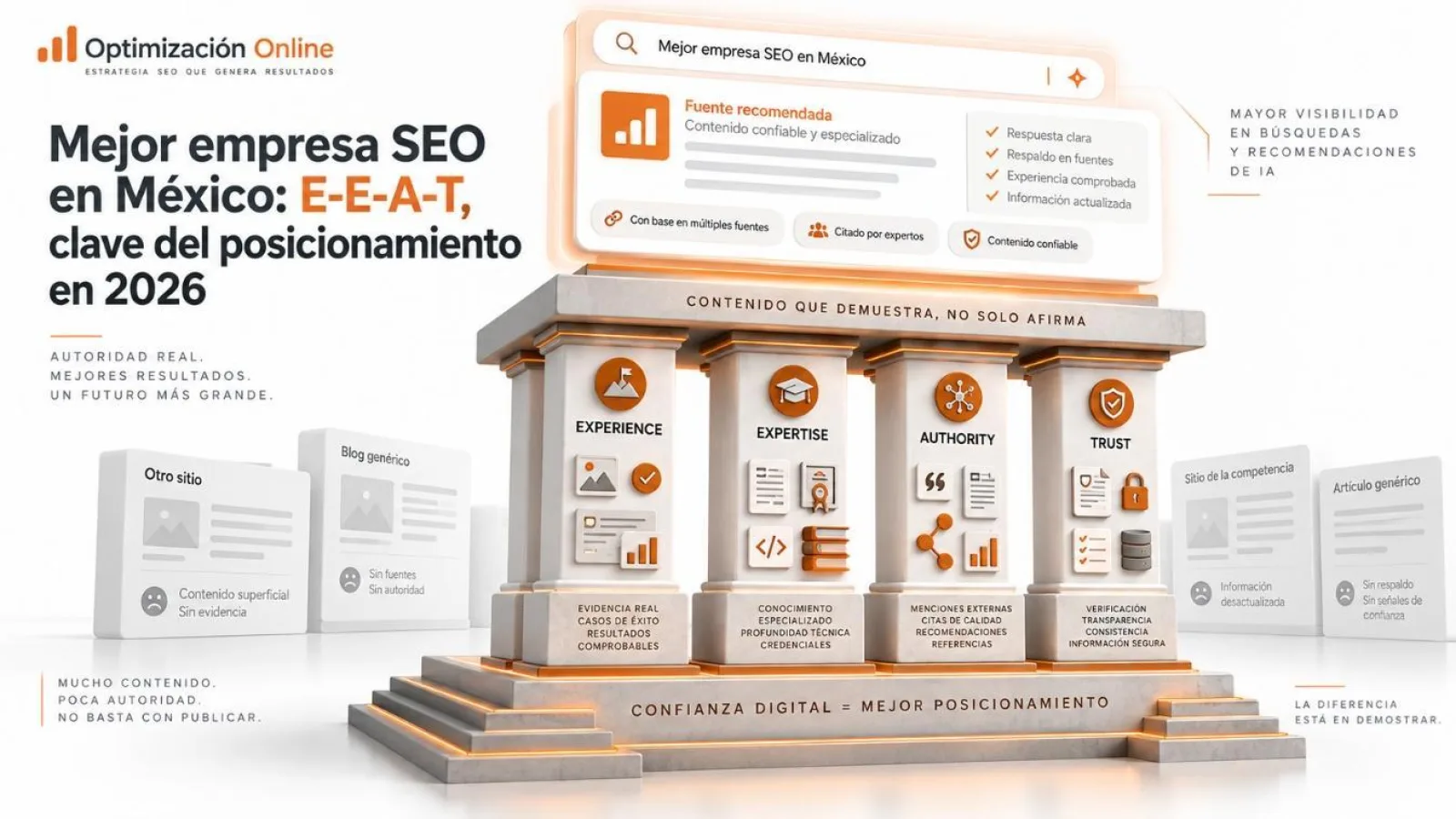 Mejor empresa SEO en México: E-E-A-T, clave del posicionamiento en 2026